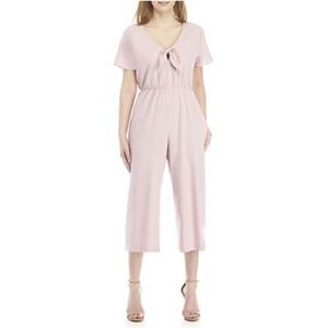 June & Hudson Short Sleeve V Neck Jumpsuit Size L